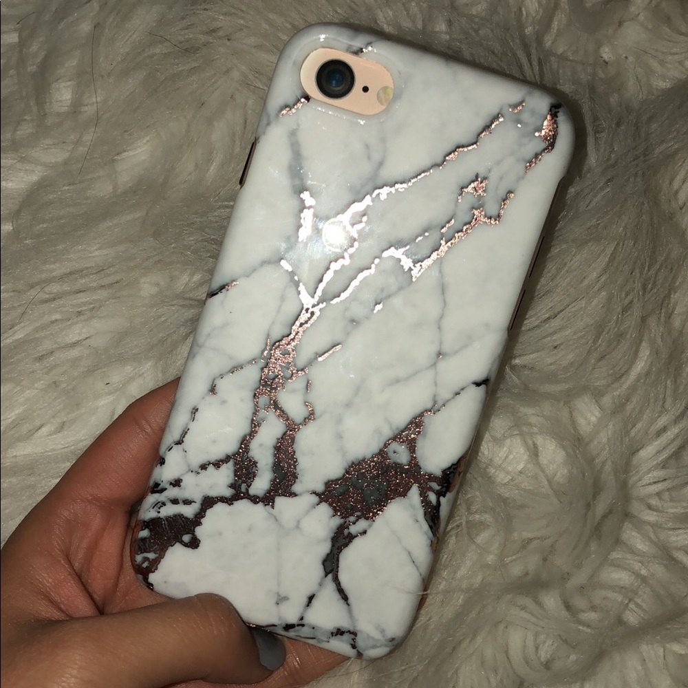 Rose Gold Marble Case